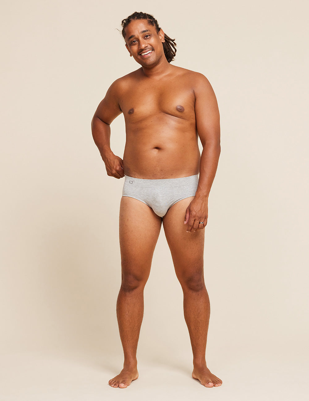 Men's Seamfree Briefs - Light Grey Marl