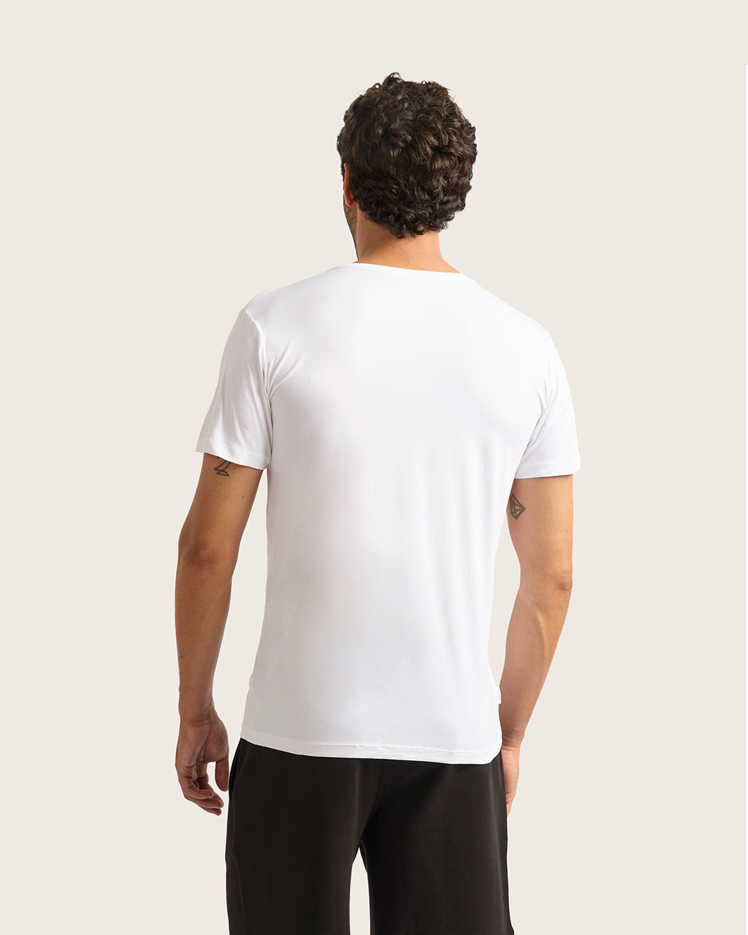 Men's Base Layer Crew Neck T-Shirt - White