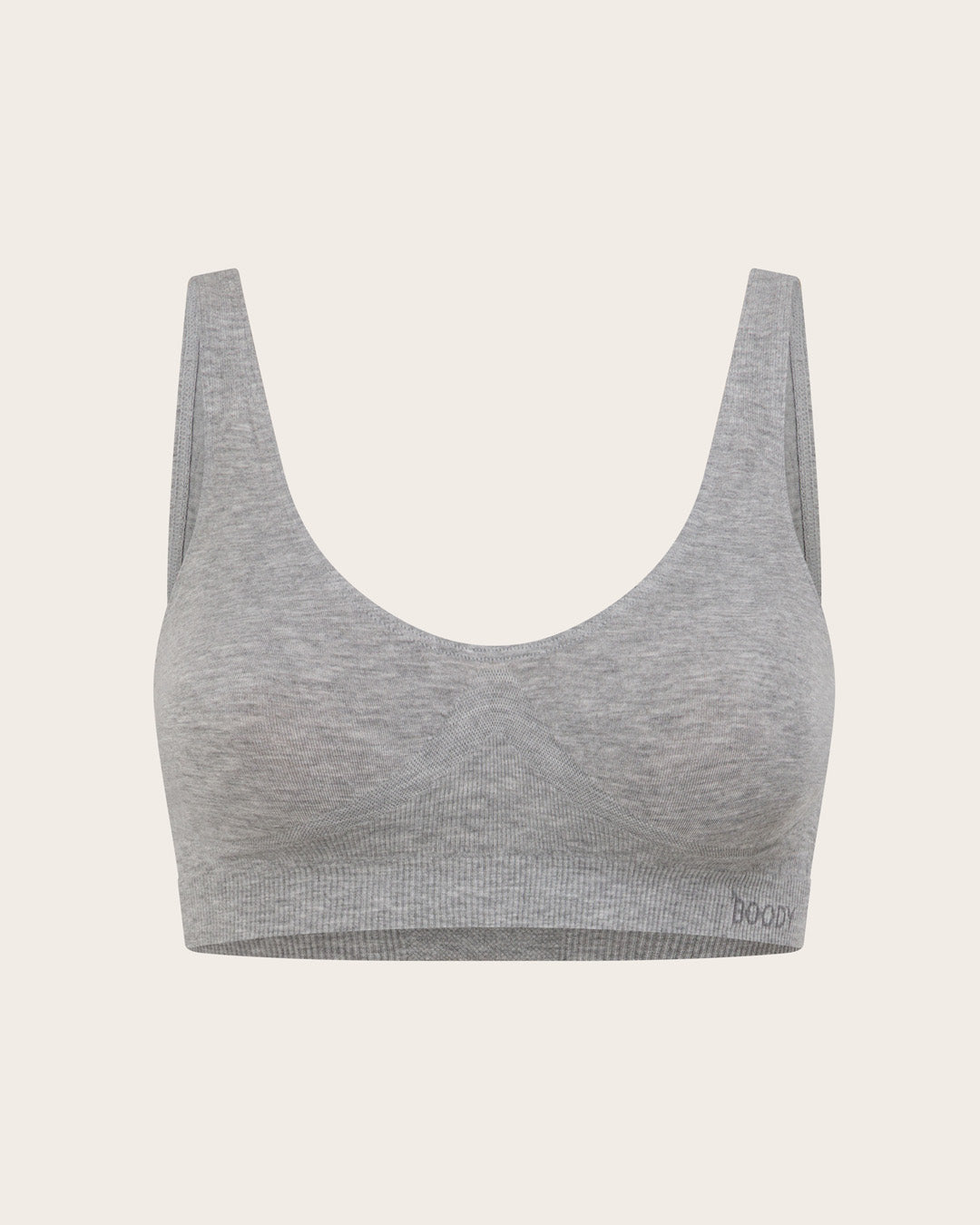 Seamfree Crop Bra - Light Grey Marl