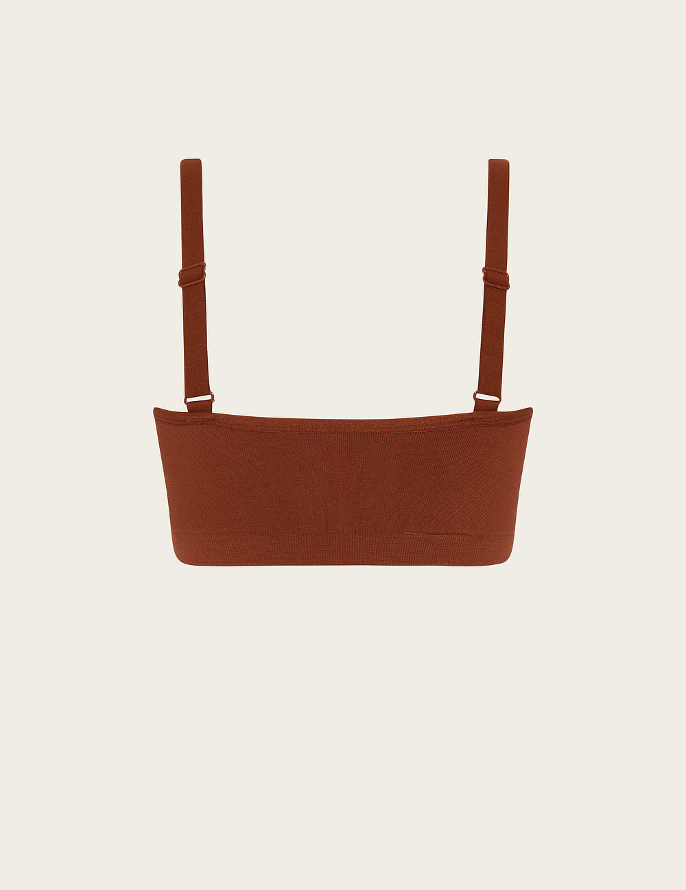 Full Bust Wireless Bra - Rust