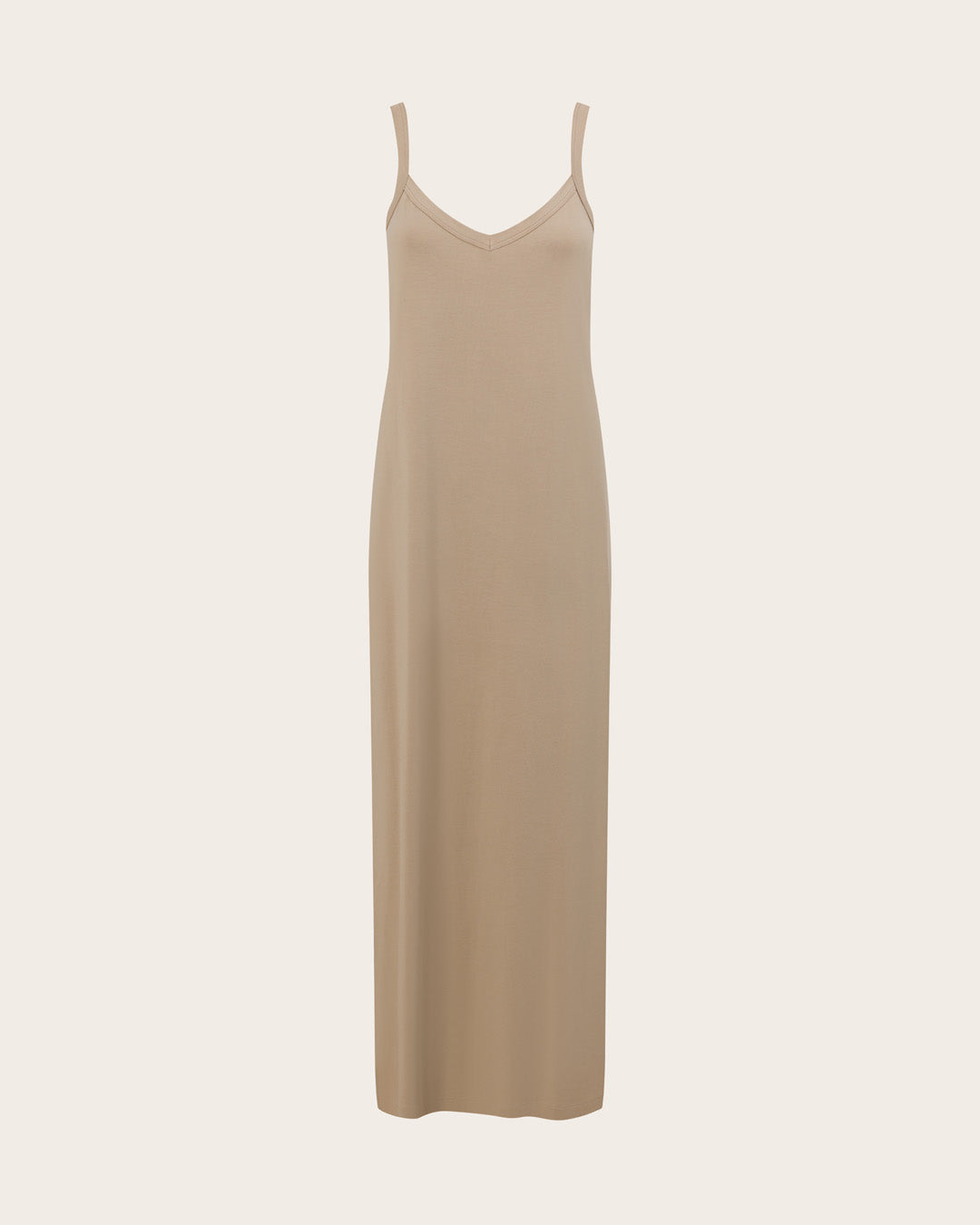 V-Neck Slip Dress - Stone