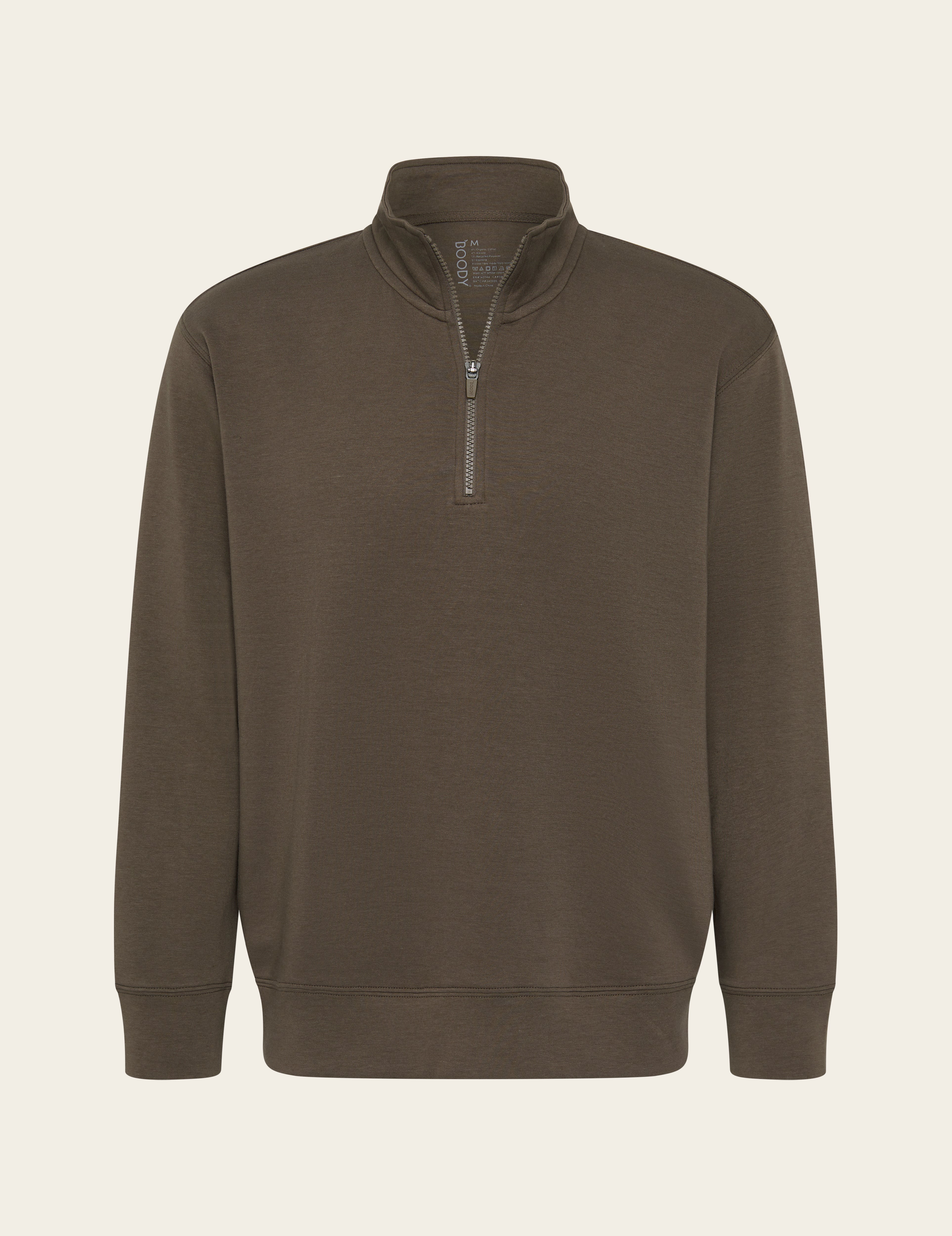Men's Quarter Zip Sweater - Oyster