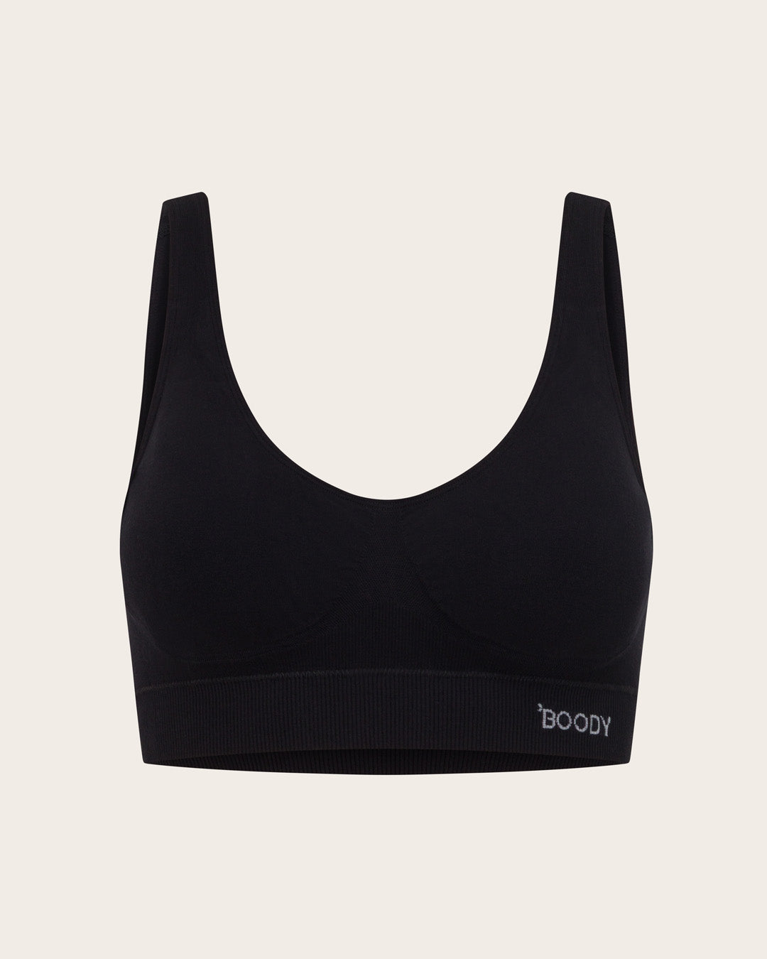 Seamfree Padded Crop Bra - Black