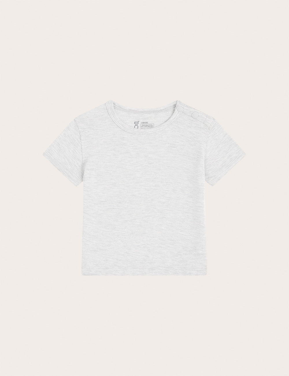 Baby Short Sleeve T-Shirt - Heather Grey