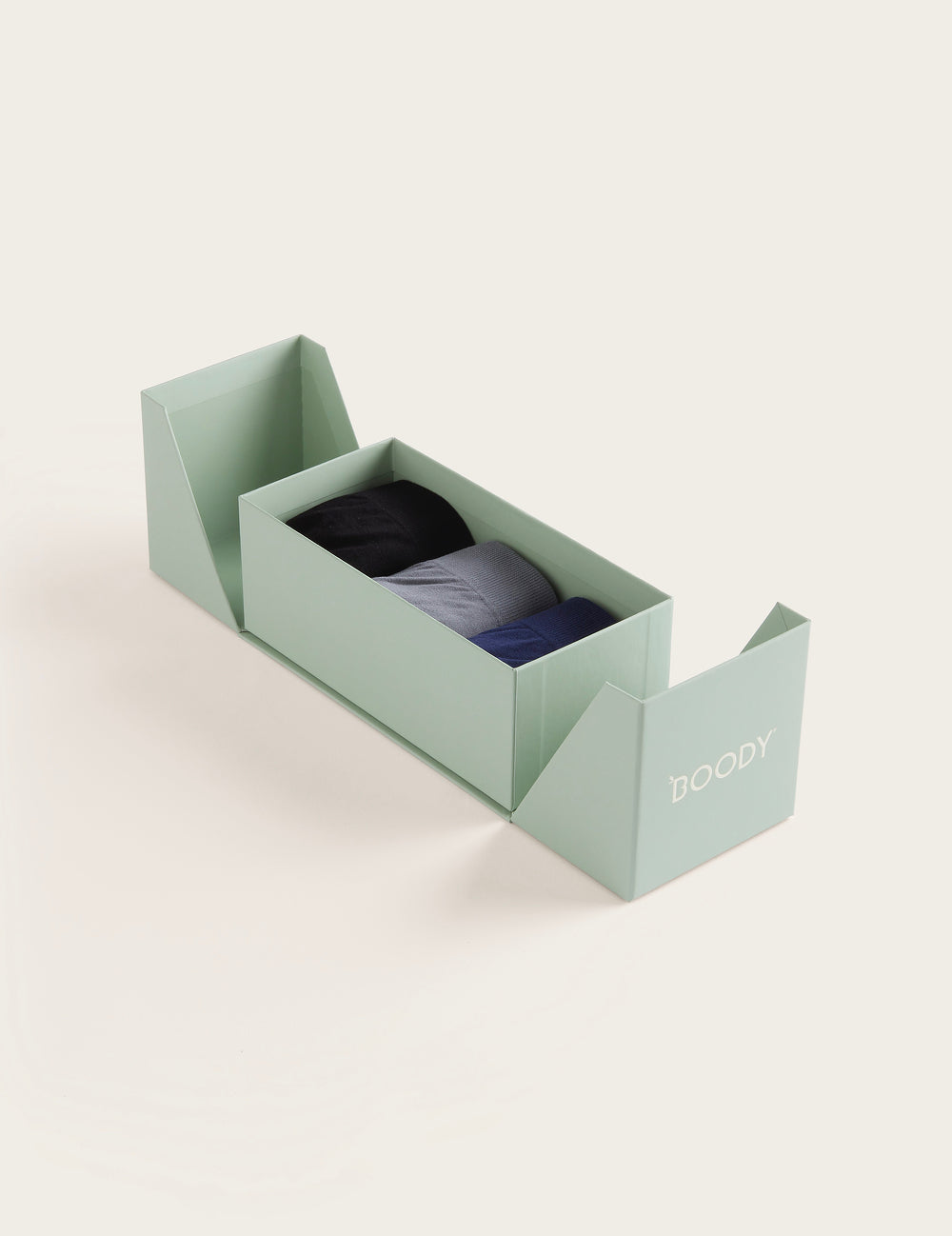 3-Pack Giftbox - Men's Seamfree Boxer Briefs - Black/Charcoal/Navy