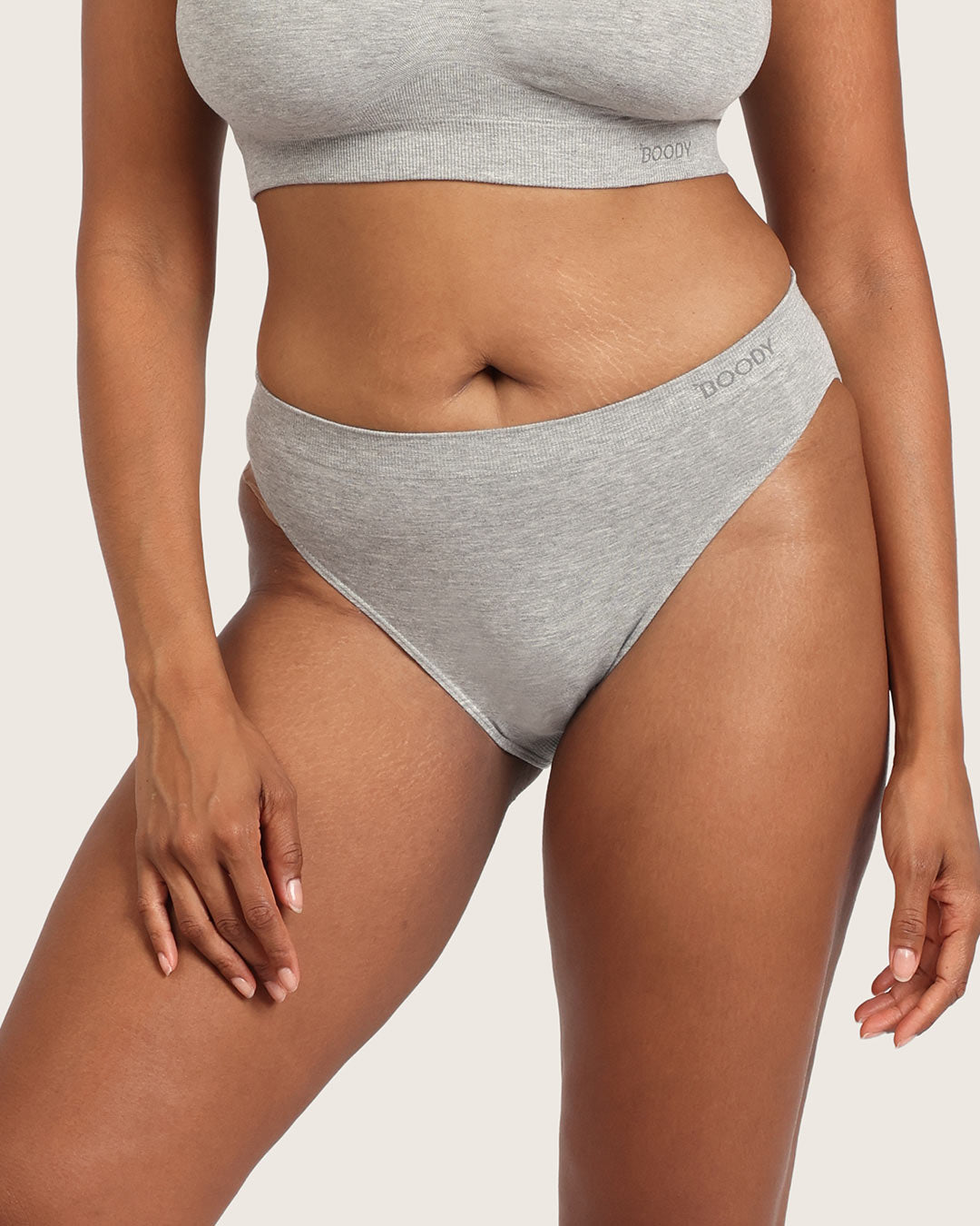 Classic Bikini - Light Grey Marl