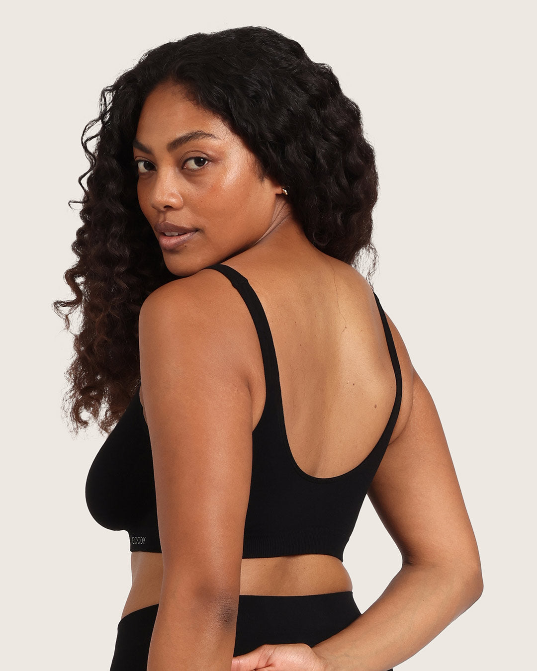 Seamfree Crop Bra - Black