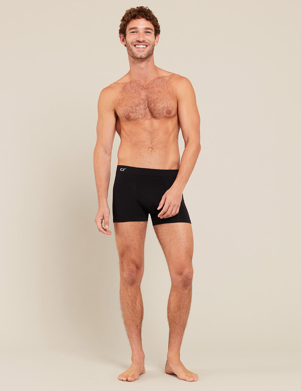 Men's Seamfree Boxer Briefs - Black