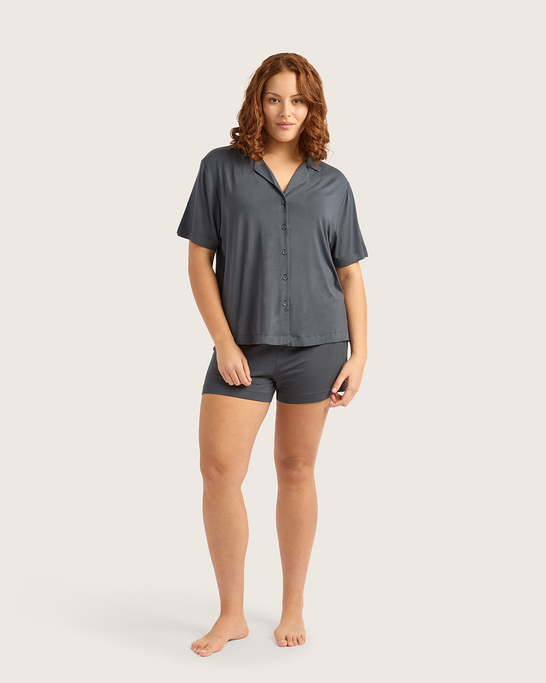 Goodnight Short Sleeve Sleep Shirt - Storm