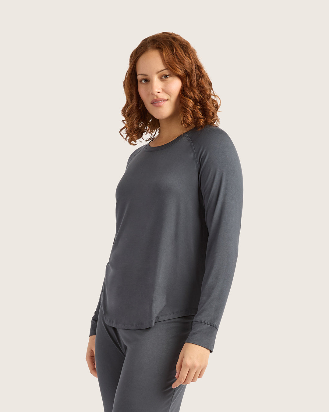 Goodnight Raglan Sleep Top - Storm