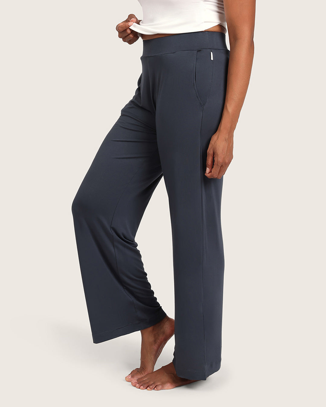 Downtime Wide Leg Lounge Pants - Storm