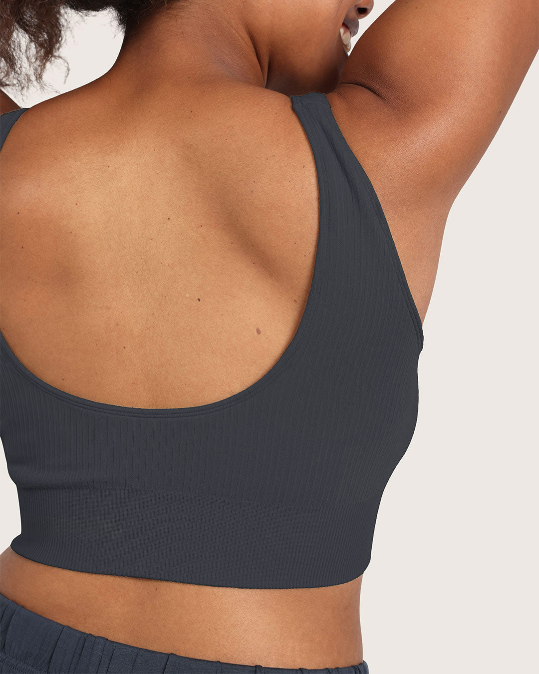 Ribbed Seamfree Crop-Storm