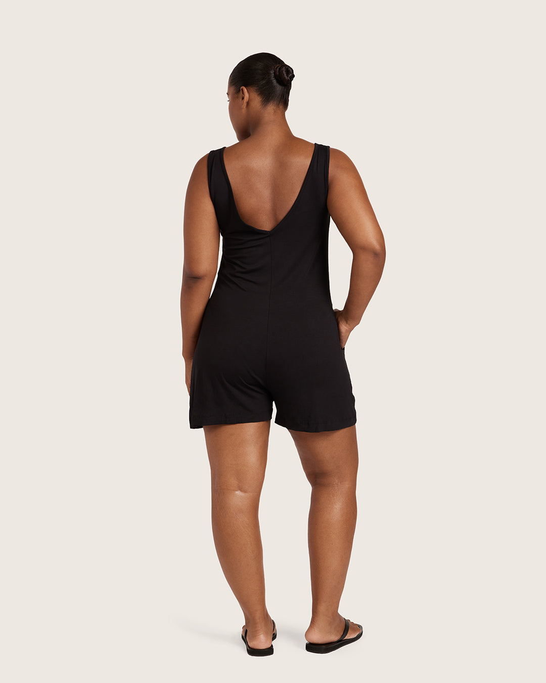 Short Romper - Black