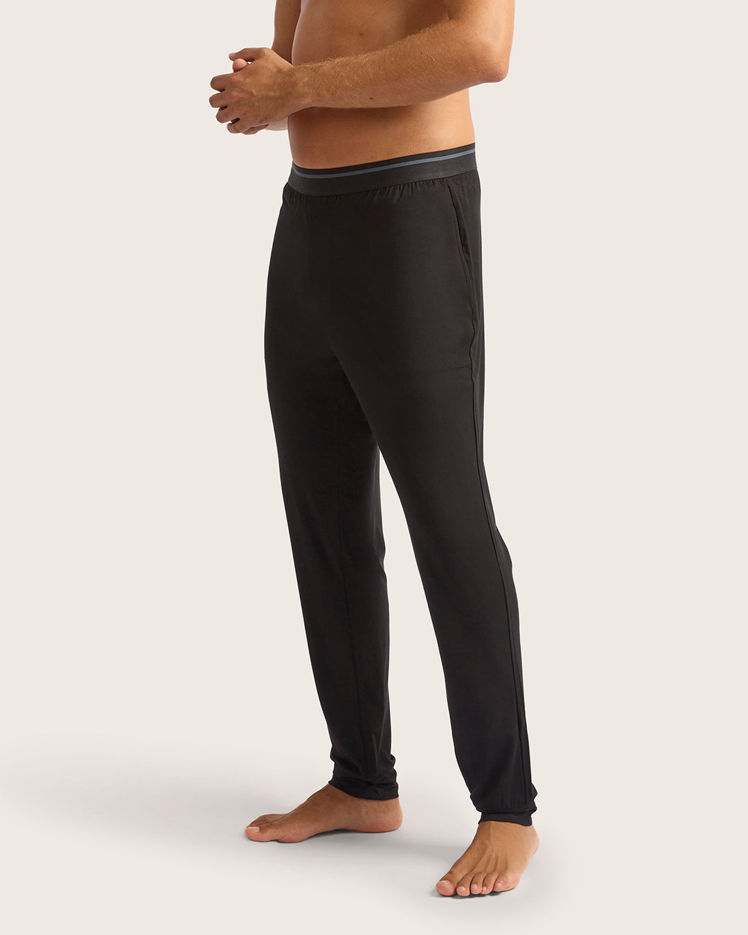 Men's Cuffed Sleep Pants - Black