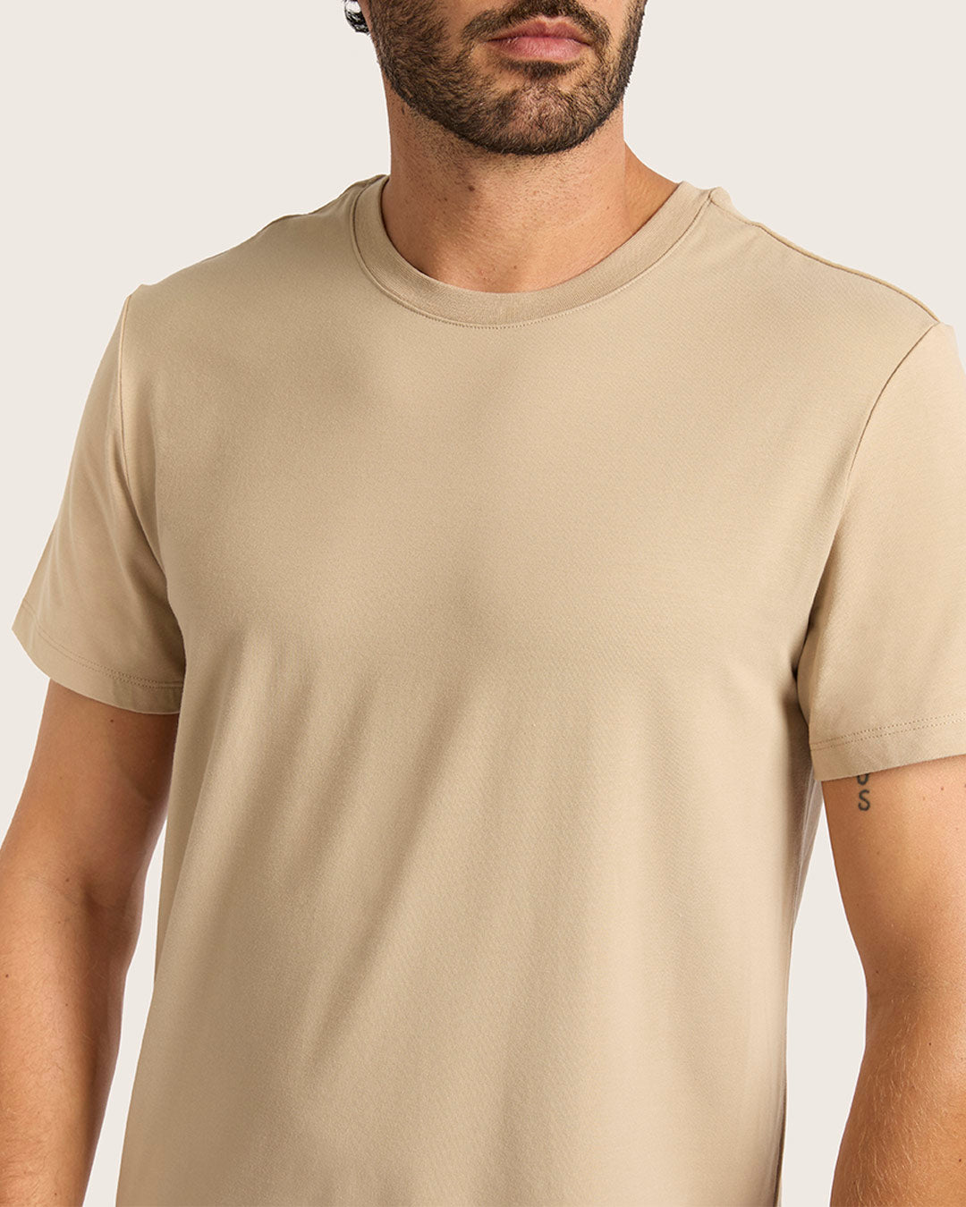 Men's Classic Crew Neck T-Shirt - Stone