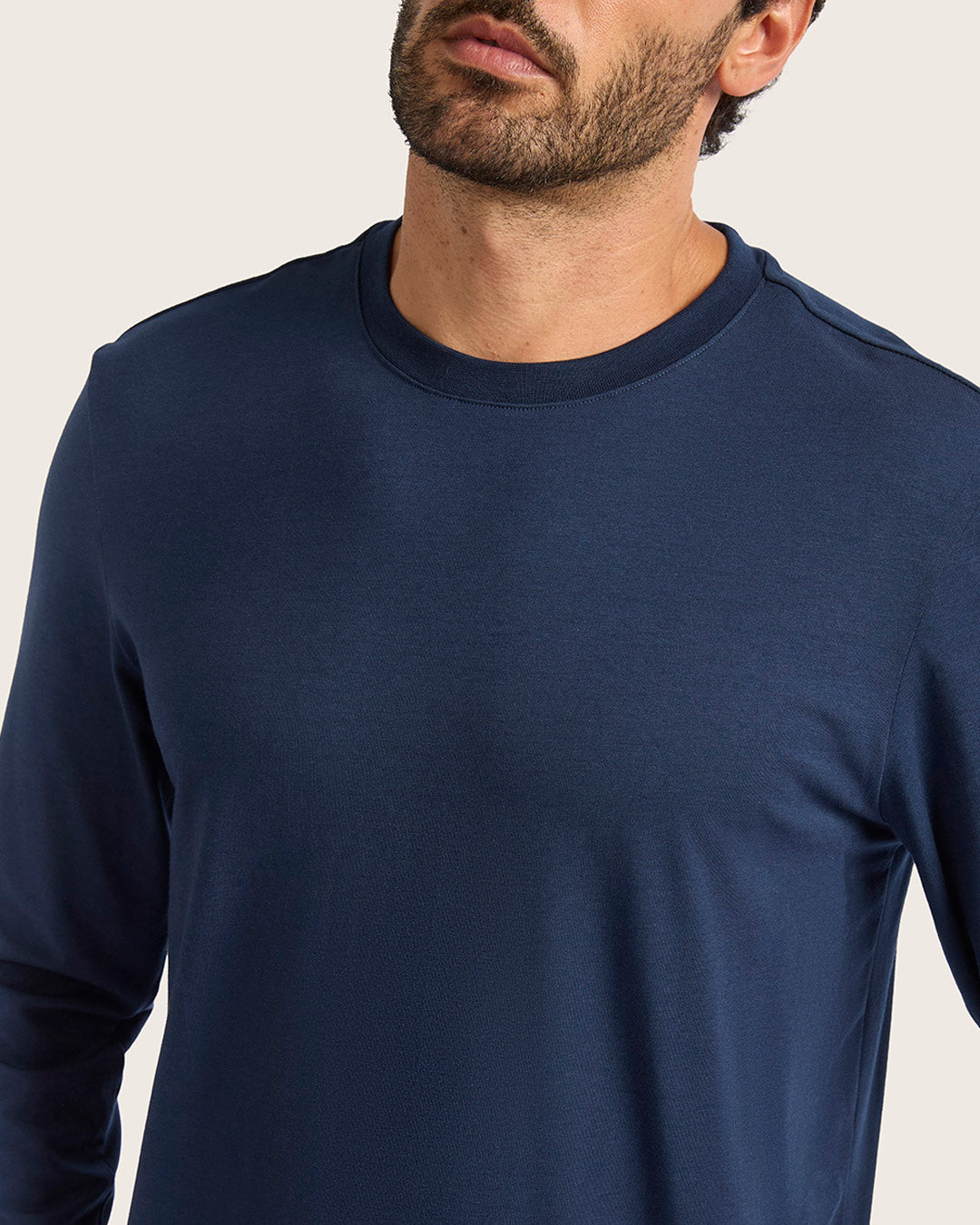 Men's Classic Long Sleeve T-Shirt - Navy