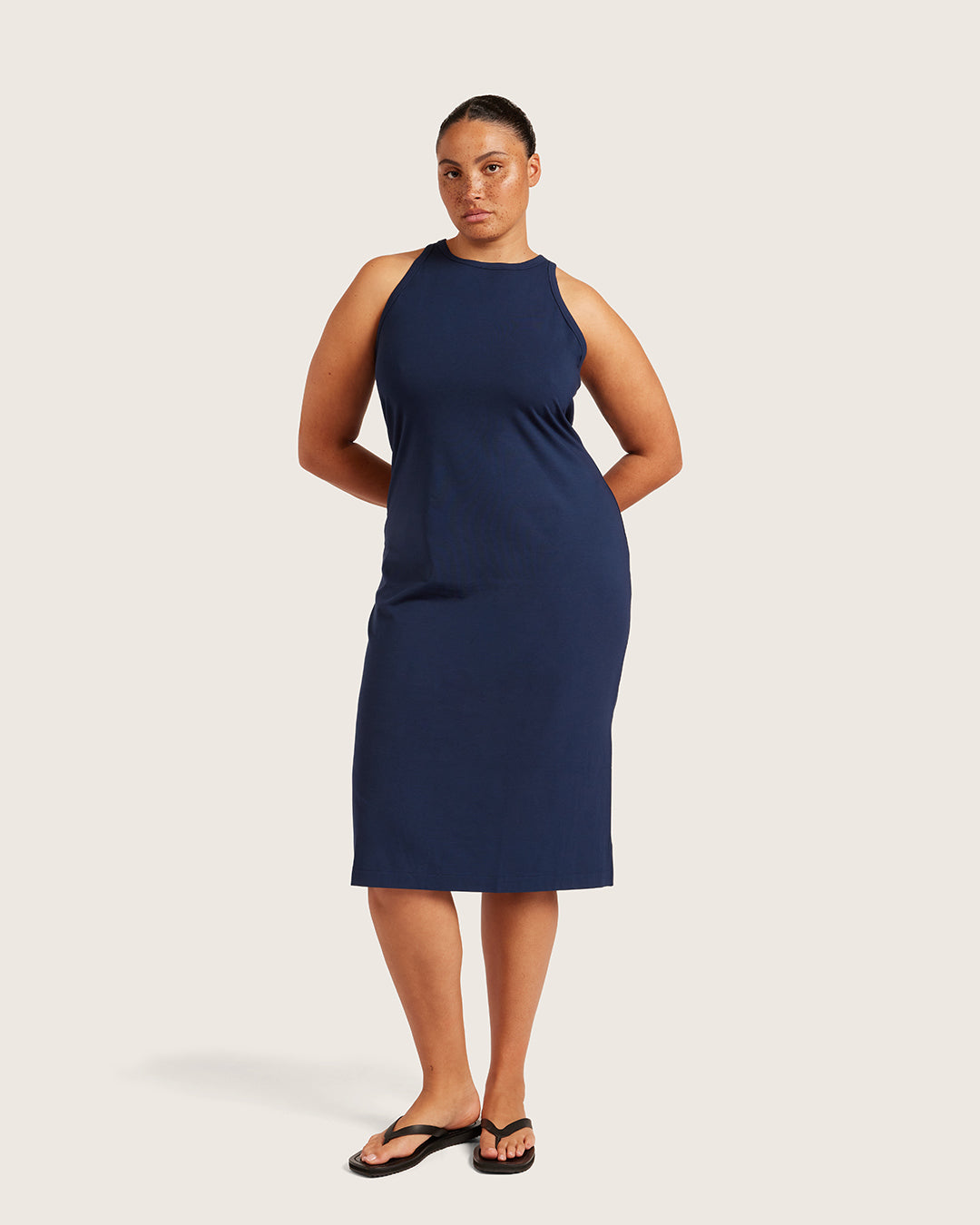 Racerback Dress - Navy