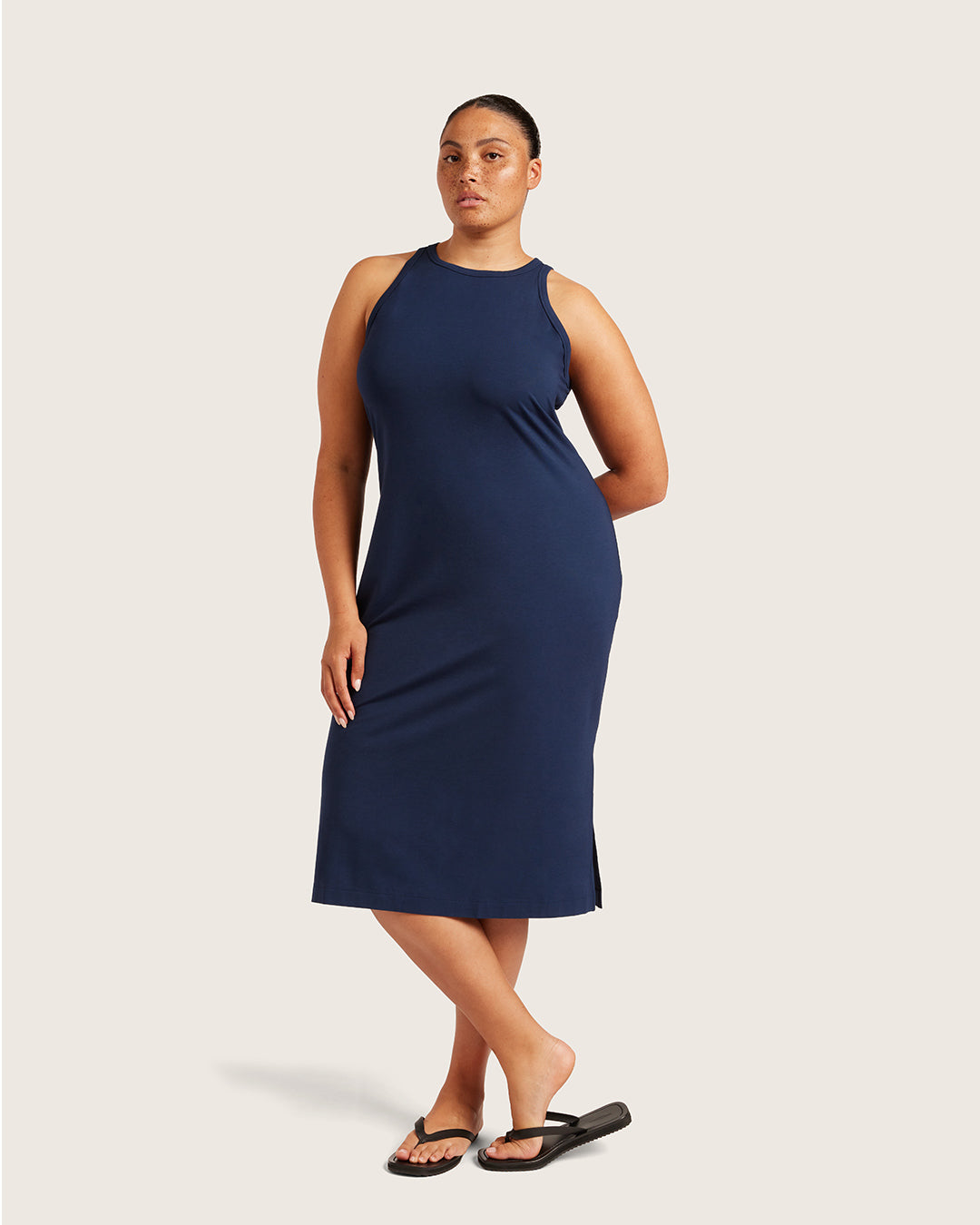 Racerback Dress - Navy