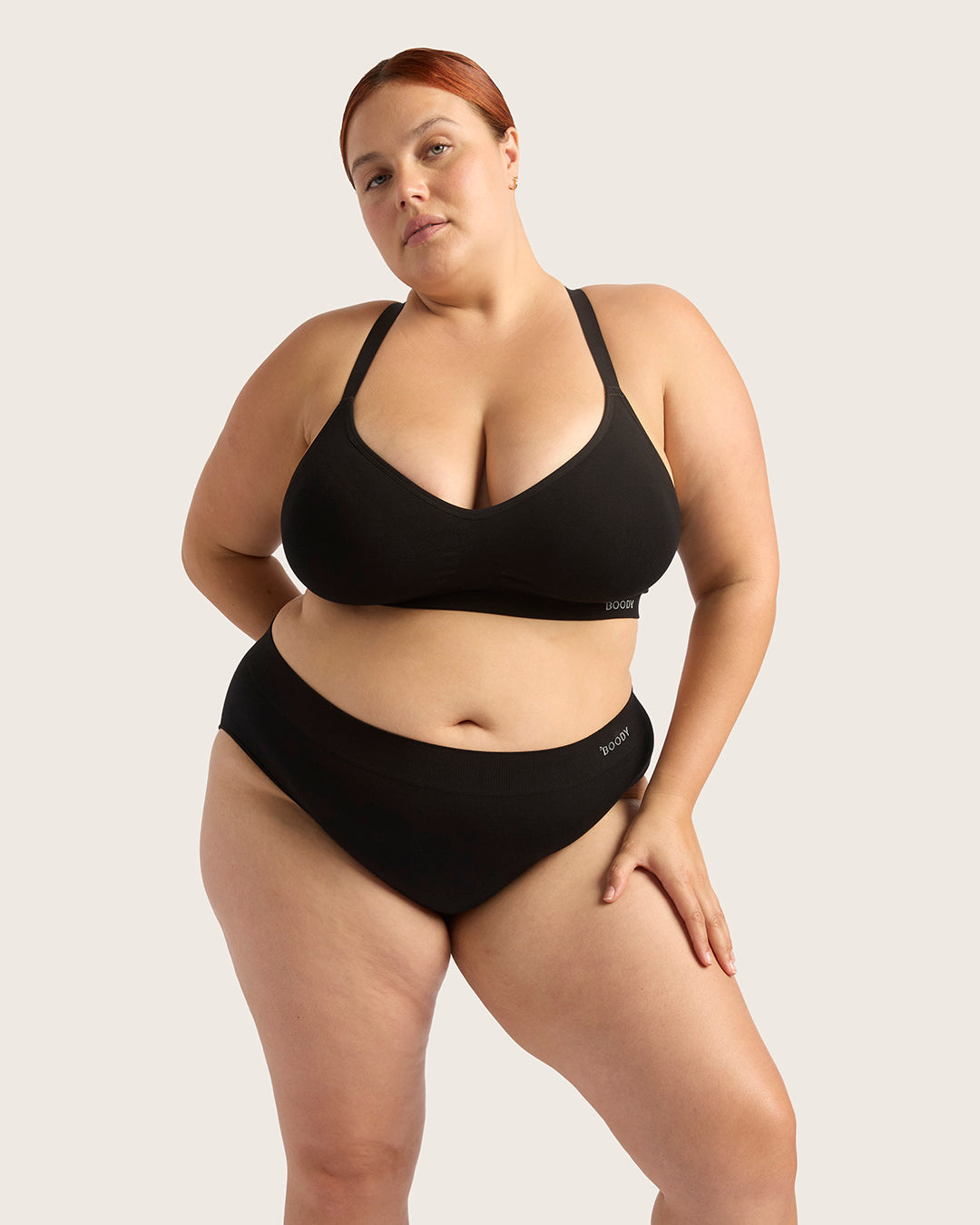 Wireless Full Bust T-Shirt Bra - Black