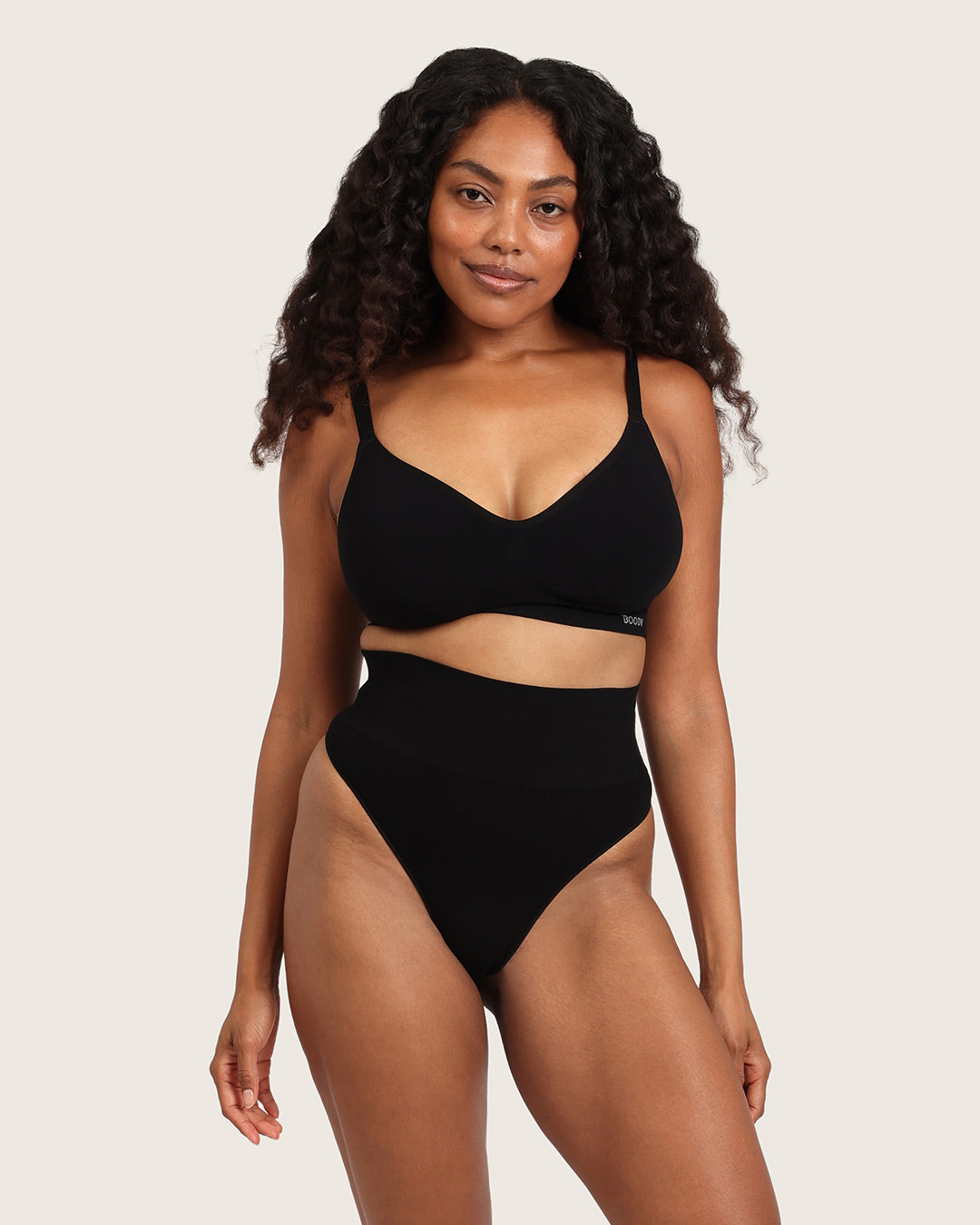 Shaper High Waist G-String - Black