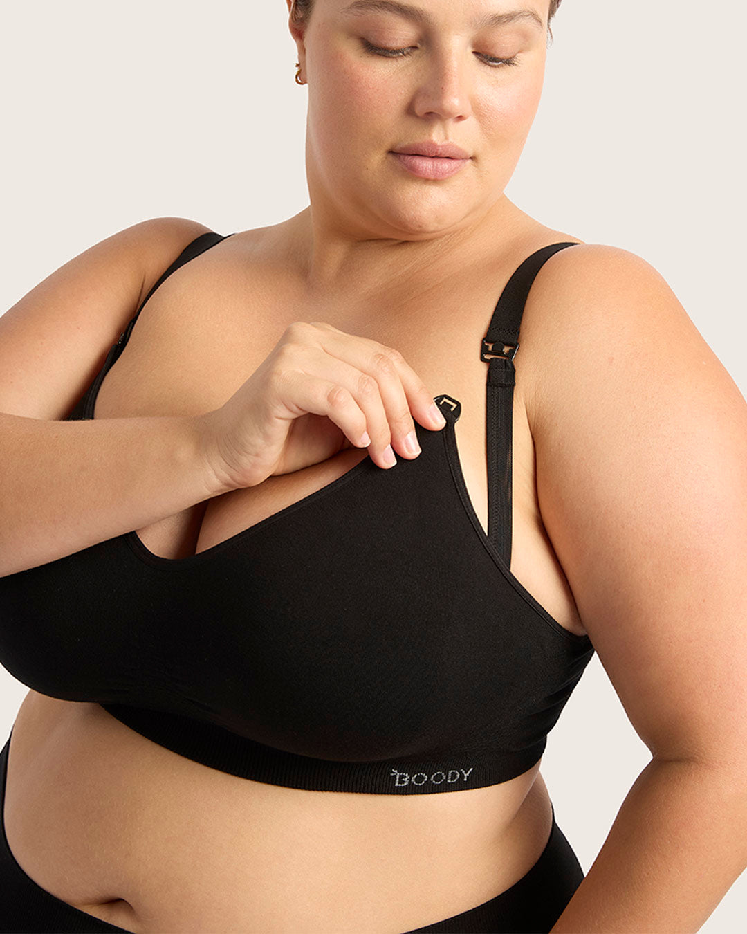 Wireless Maternity Bra - Black
