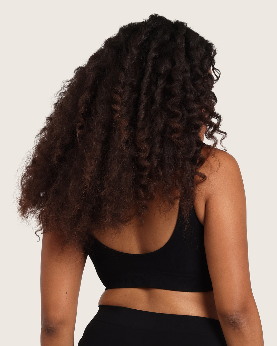 Seamfree Padded Crop Bra - Black