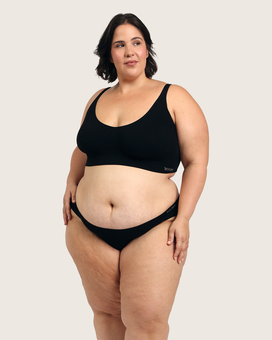 Seamfree Crop Bra - Black