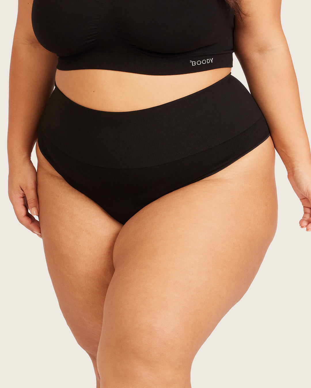 Shaper High Waist G-String - Black