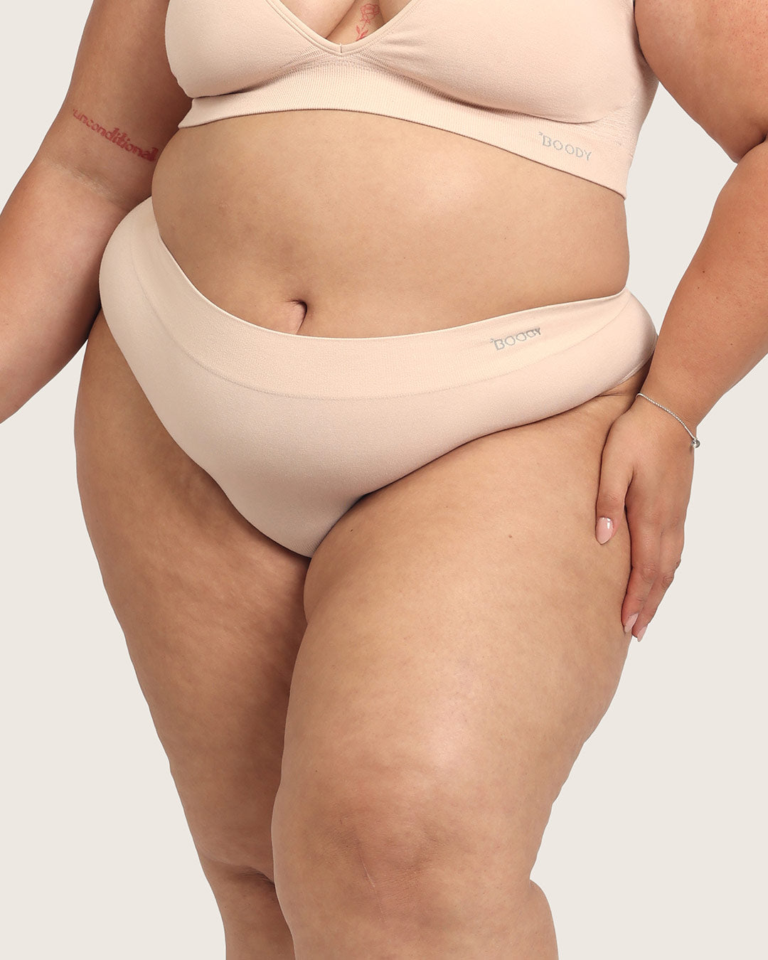 High Waist G-String - Shell