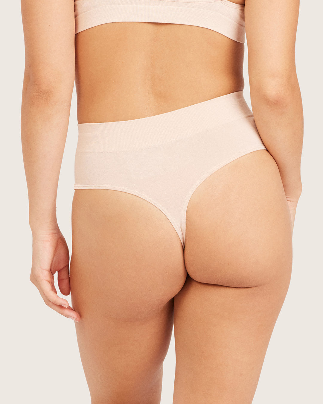 High Waist G-String - Shell