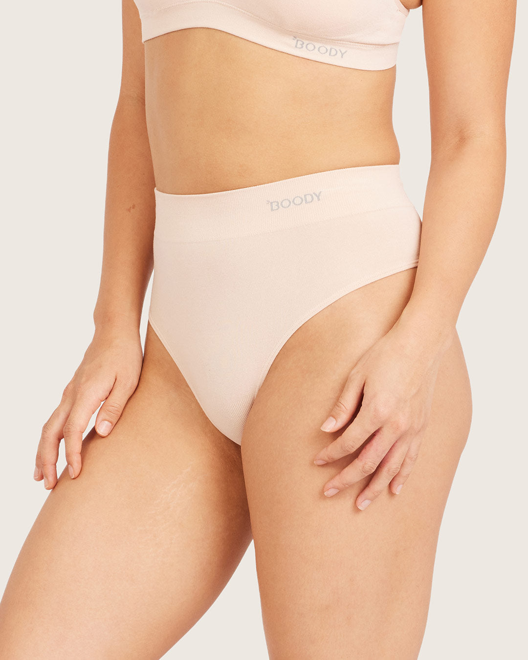 High Waist G-String - Shell