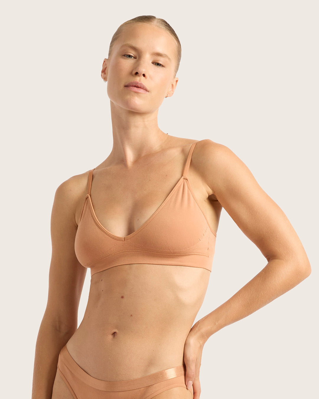 LYOLYTE Triangle Bralette - Dune