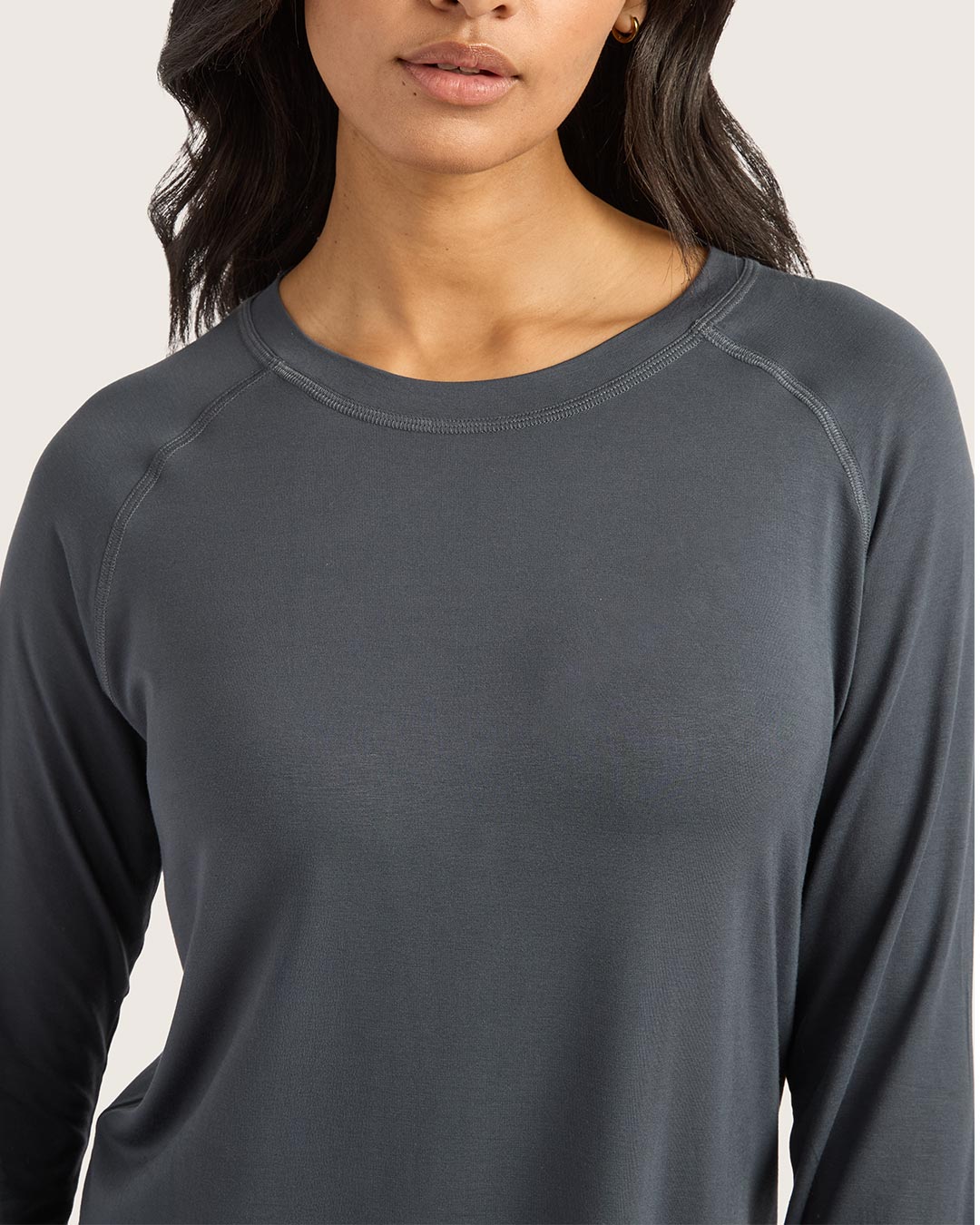 Goodnight Raglan Sleep Top - Storm