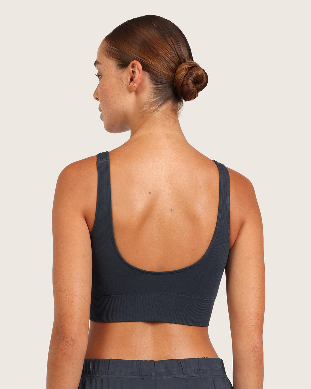 Ribbed Seamfree Crop-Storm