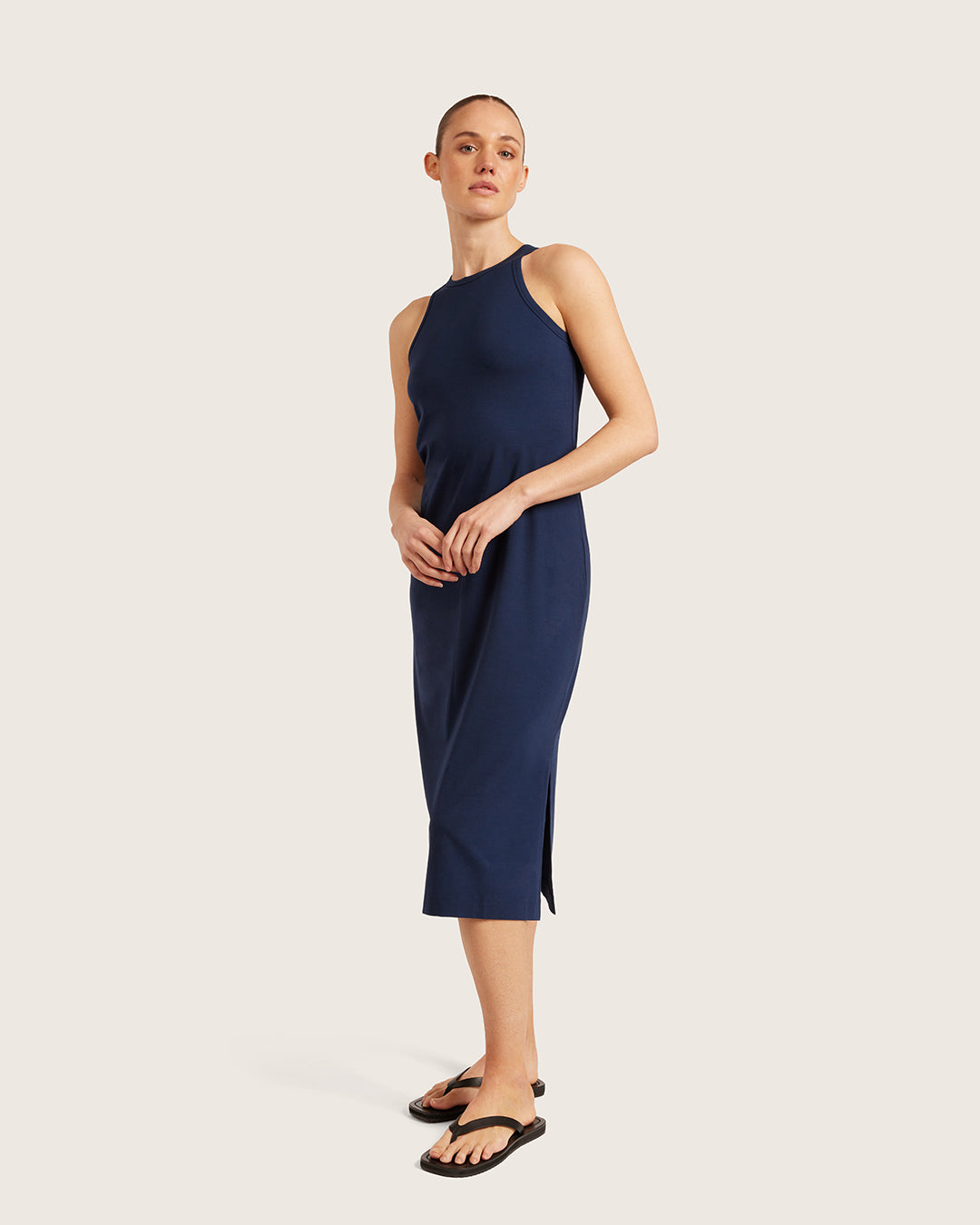 Racerback Dress - Navy