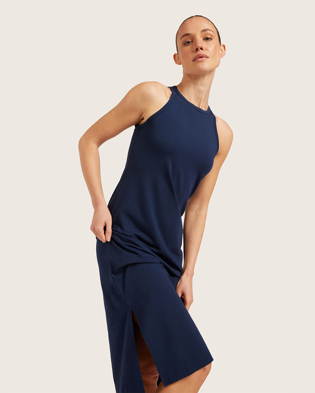 Racerback Dress - Navy