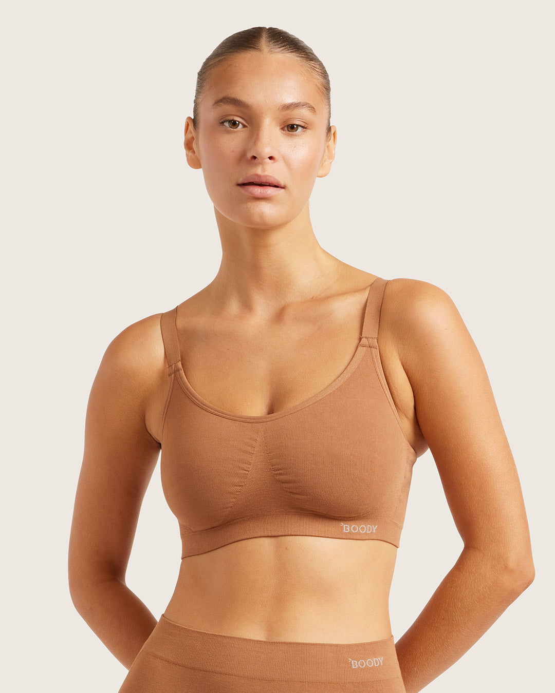 Full Bust Wireless Bra - Maple