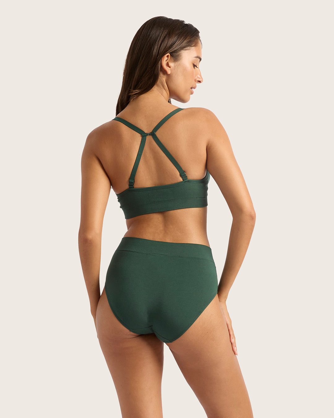 Wireless T-Shirt Bra - Emerald Green