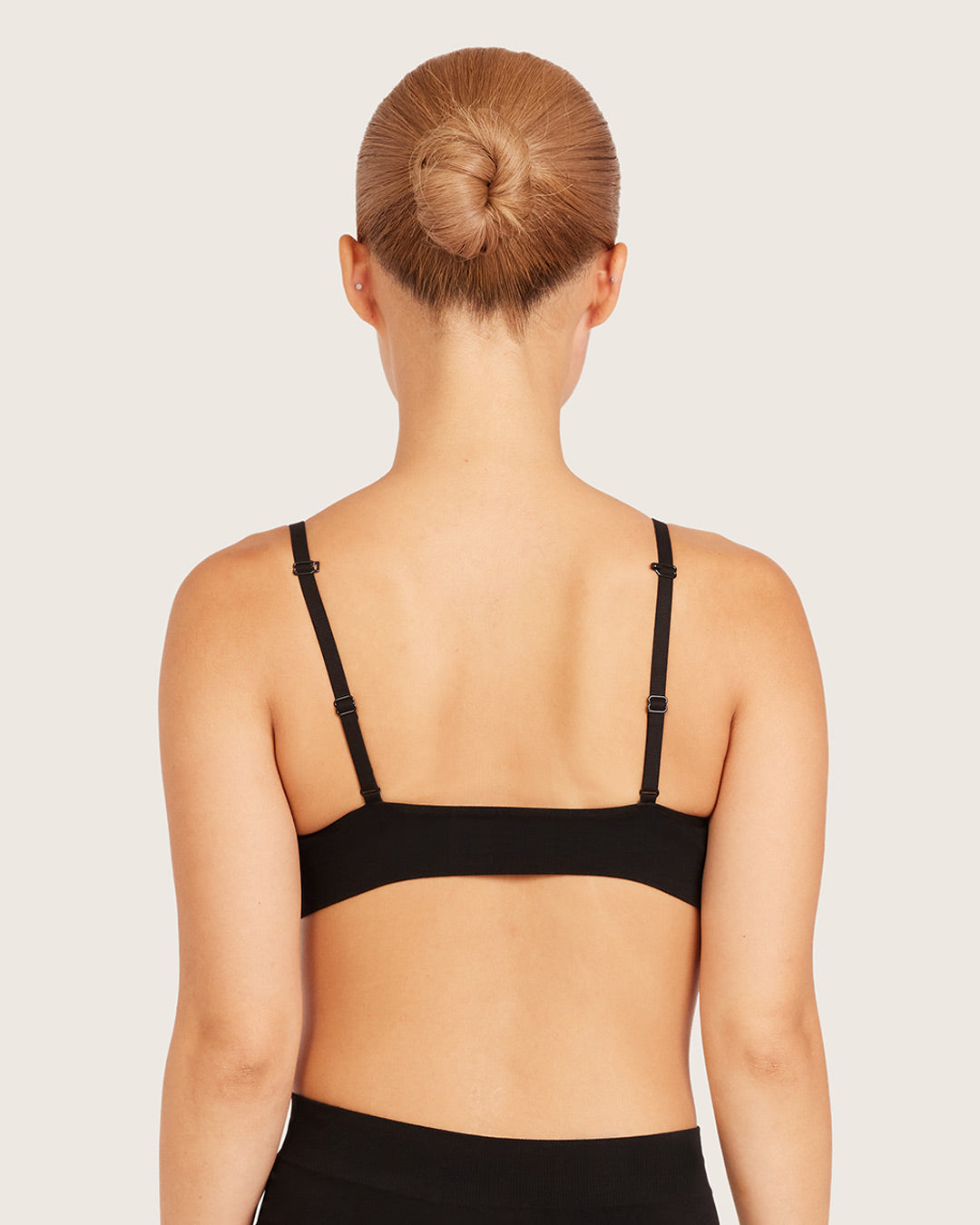 Wireless T-Shirt Bralette - Black