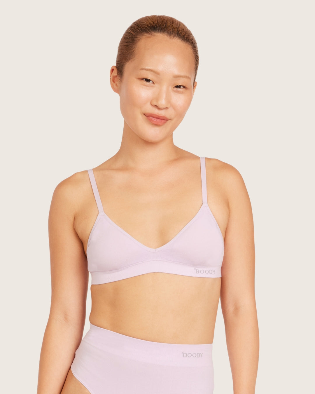 Wireless T-Shirt Bralette - Orchid