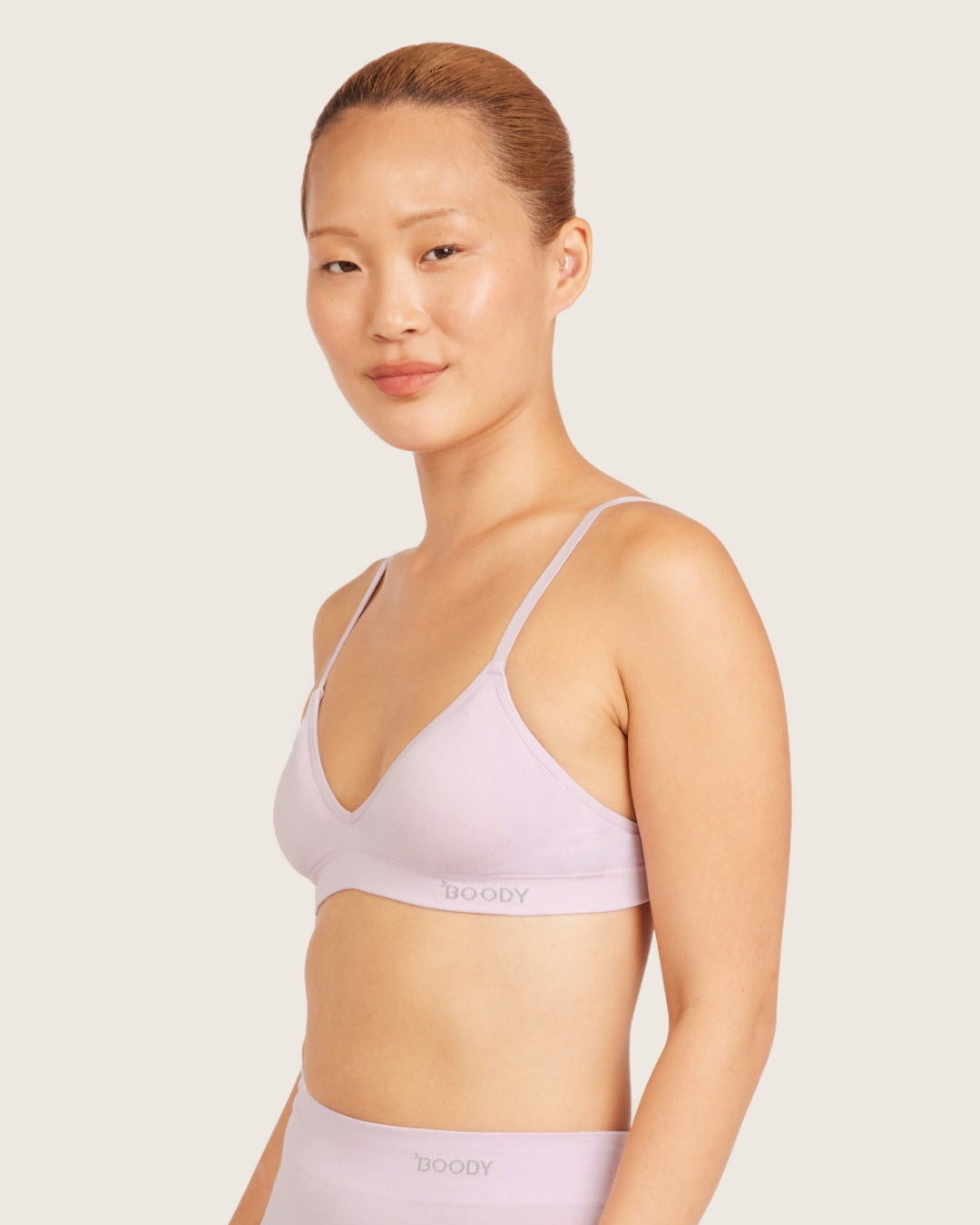 Wireless T-Shirt Bralette - Orchid