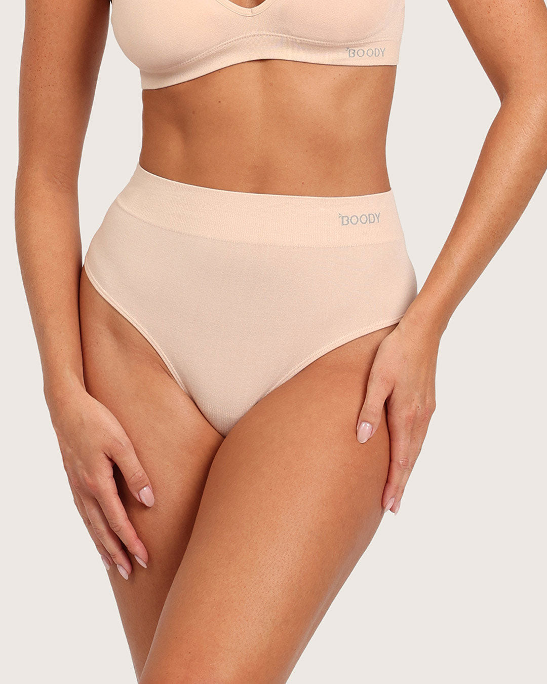 High Waist G-String - Shell