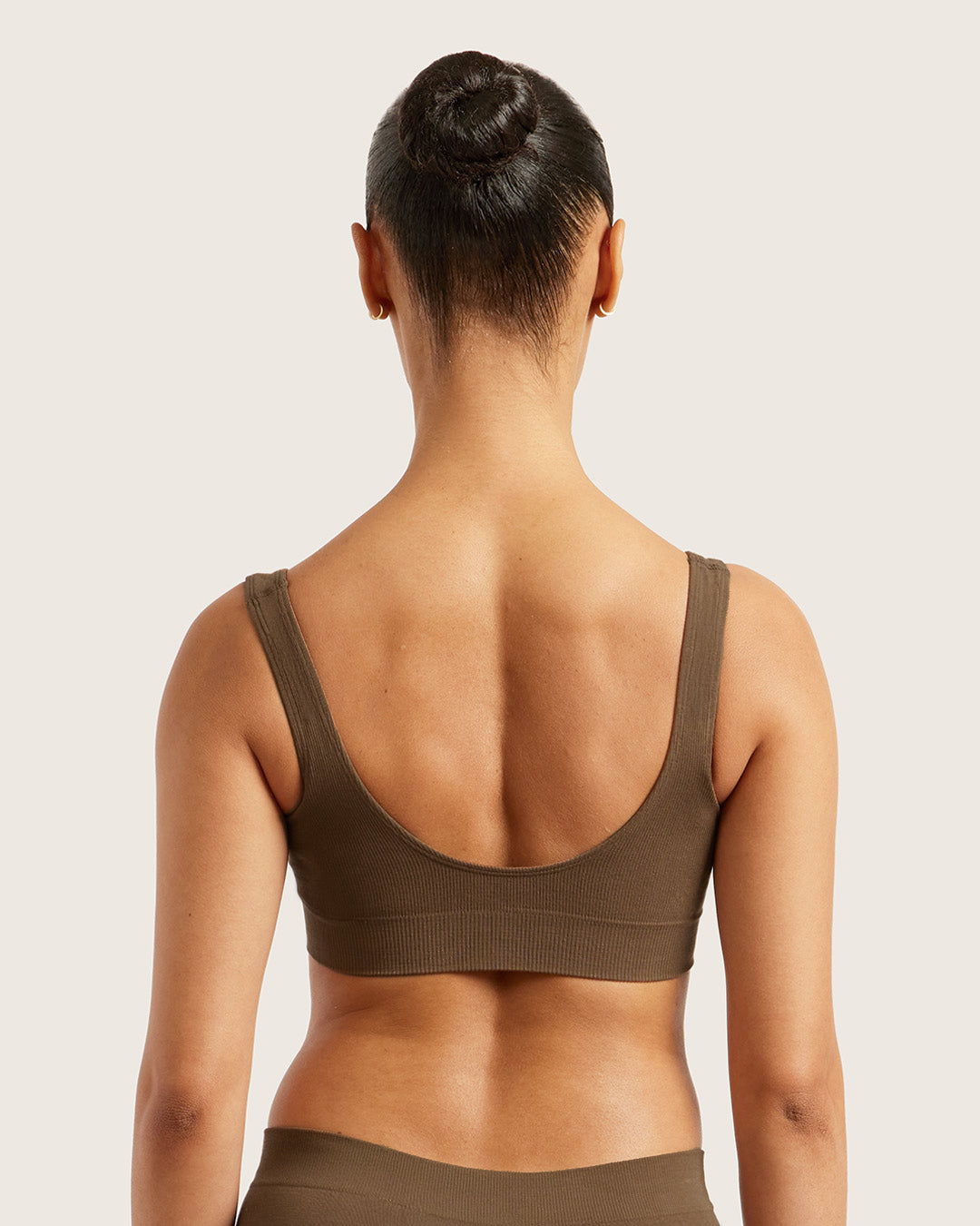 Seamfree Padded Crop Bra - Clove