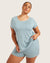 Goodnight Sleep Tee - Mineral Blue