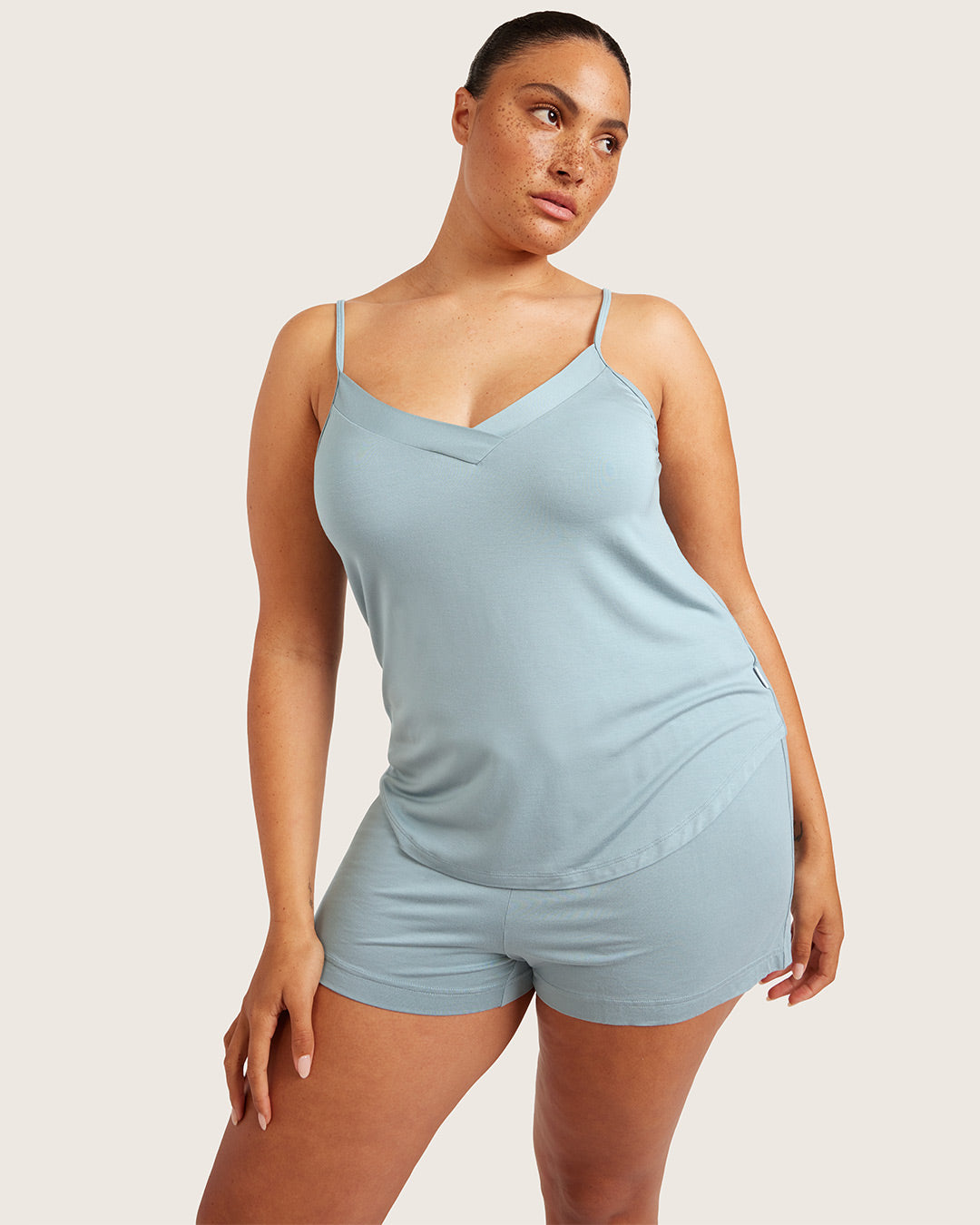 Goodnight Sleep Shorts - Mineral Blue