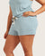 Goodnight Sleep Shorts - Mineral Blue