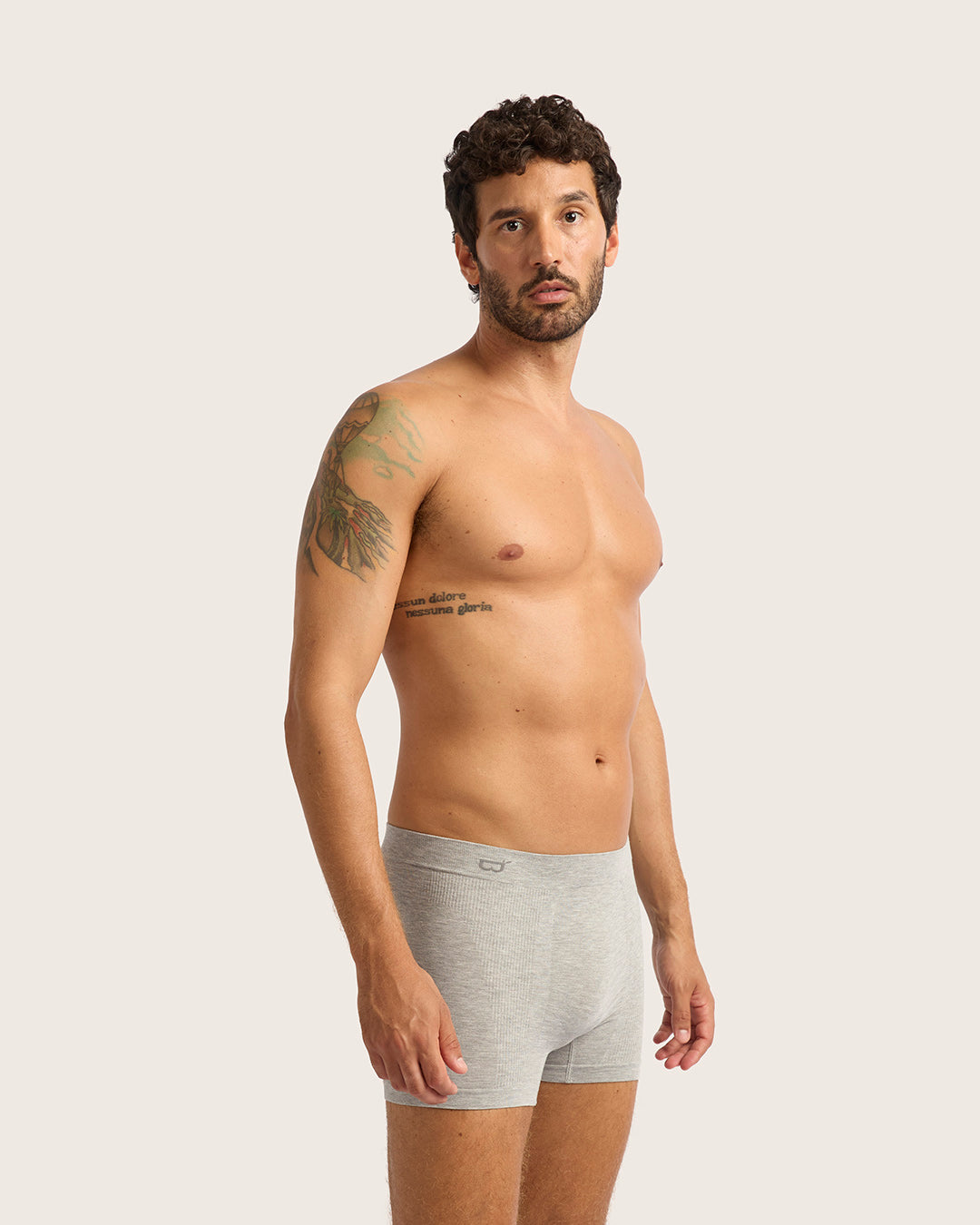 Men's Original Boxers - Light Grey Marl