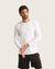 Men's Long Sleeve Crew Neck T-Shirt - White