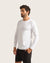 Men's Long Sleeve Crew Neck T-Shirt - White