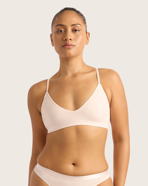 LYOLYTE Triangle Bralette - Powder Pink